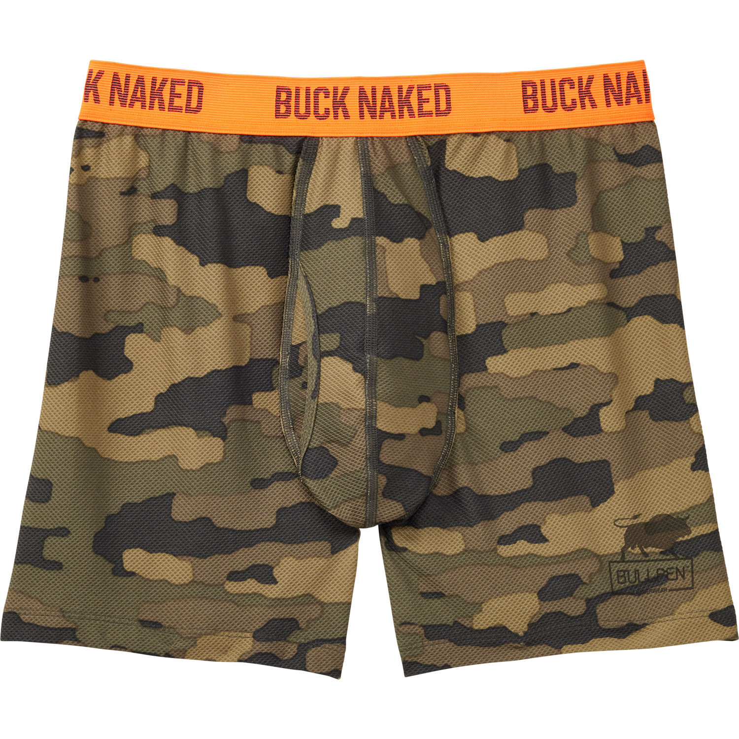 Men’s Go Buck Naked Pattern Bullpen Boxer Briefs