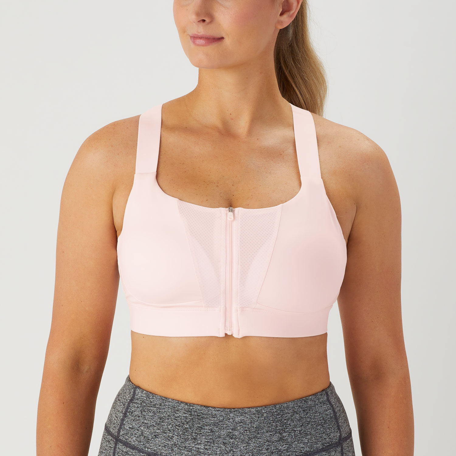 Women's Adjustabust High Impact Zip-Front Bra