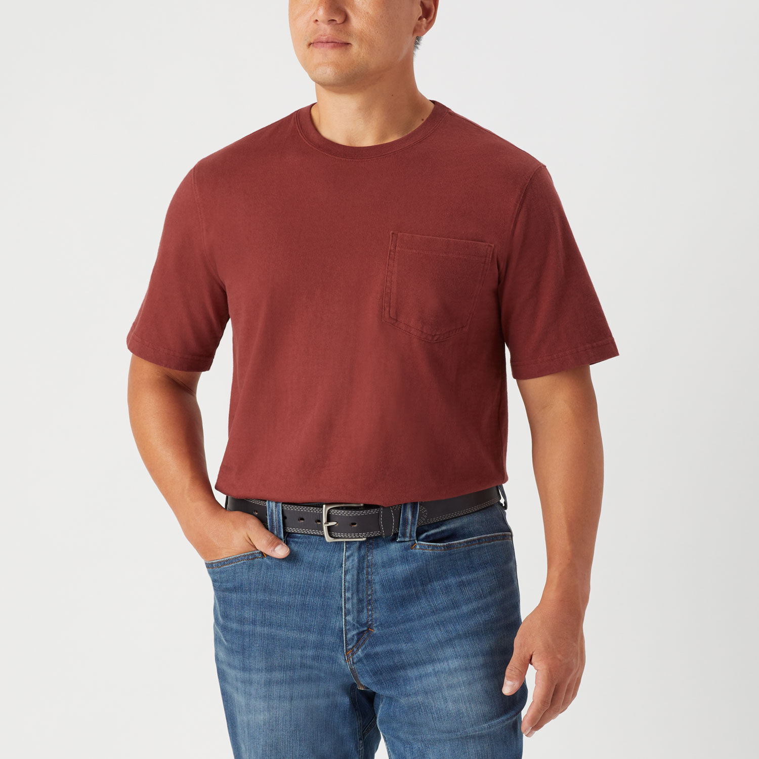 Men's Longtail T Standard Fit Short Sleeve Shirt With Pocket