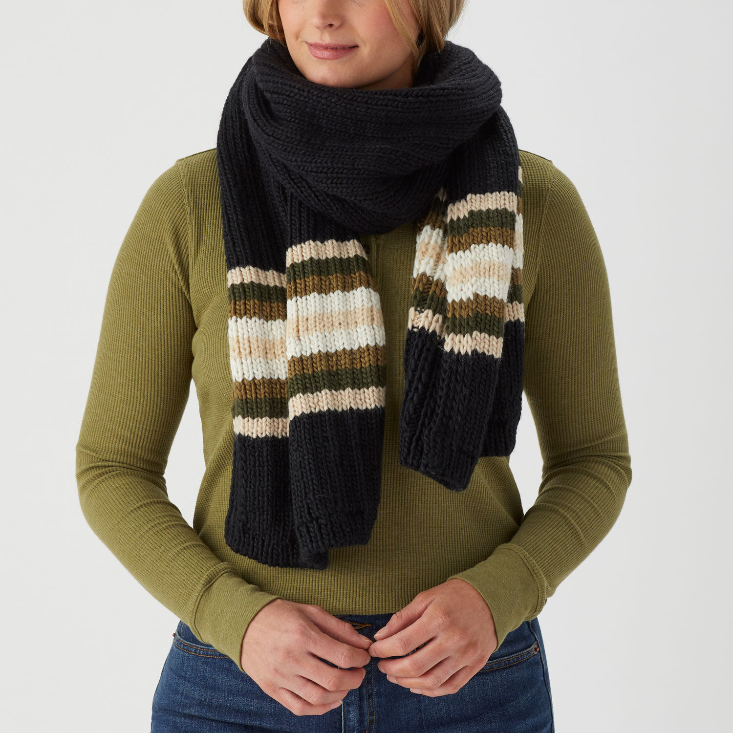 Women’s Striped Patterned Scarf