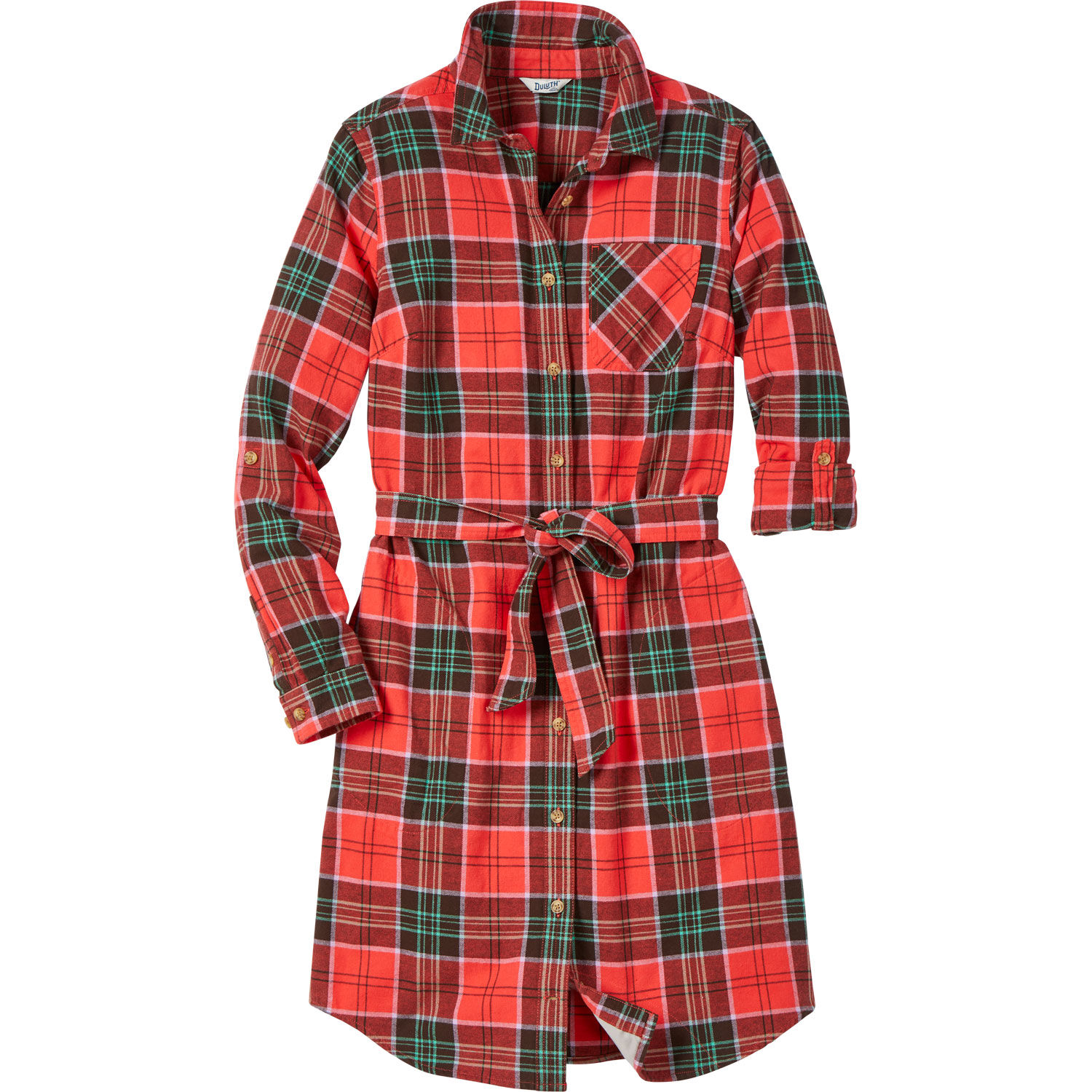 Women's Free Swingin' Flannel Shirtdress