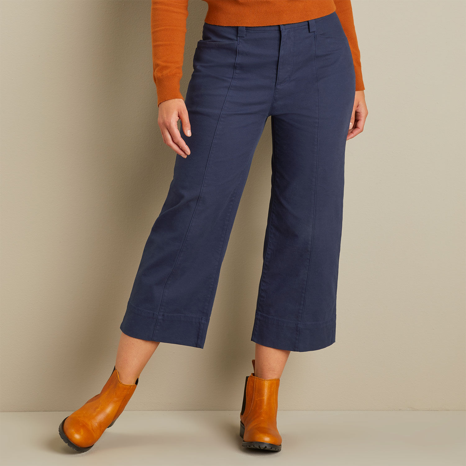 Women's Workday Warrior Chino Wide Leg Crop Pants