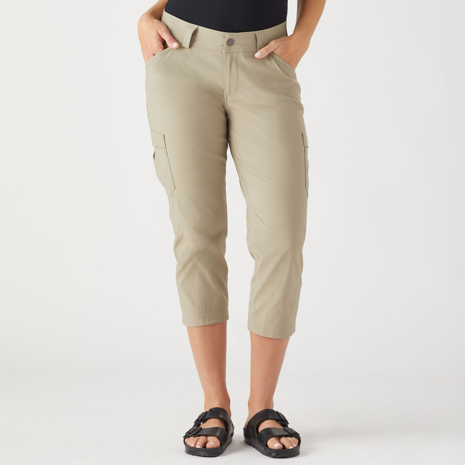 Women's Dry on the Fly Capris Original Snap Closure Waist