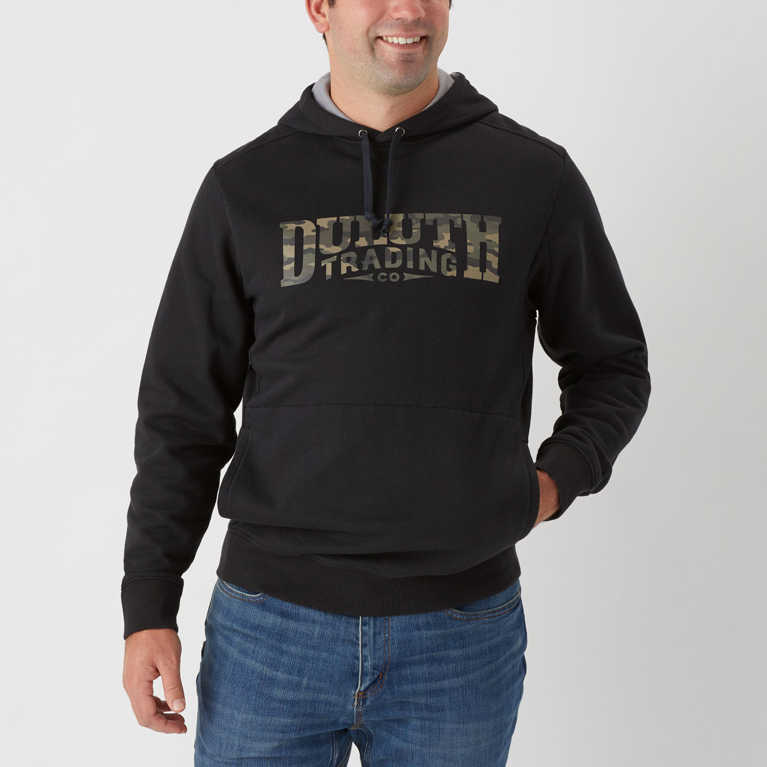 Men's Midweight Relaxed Fit Pullover Hoodie Sweatshirt
