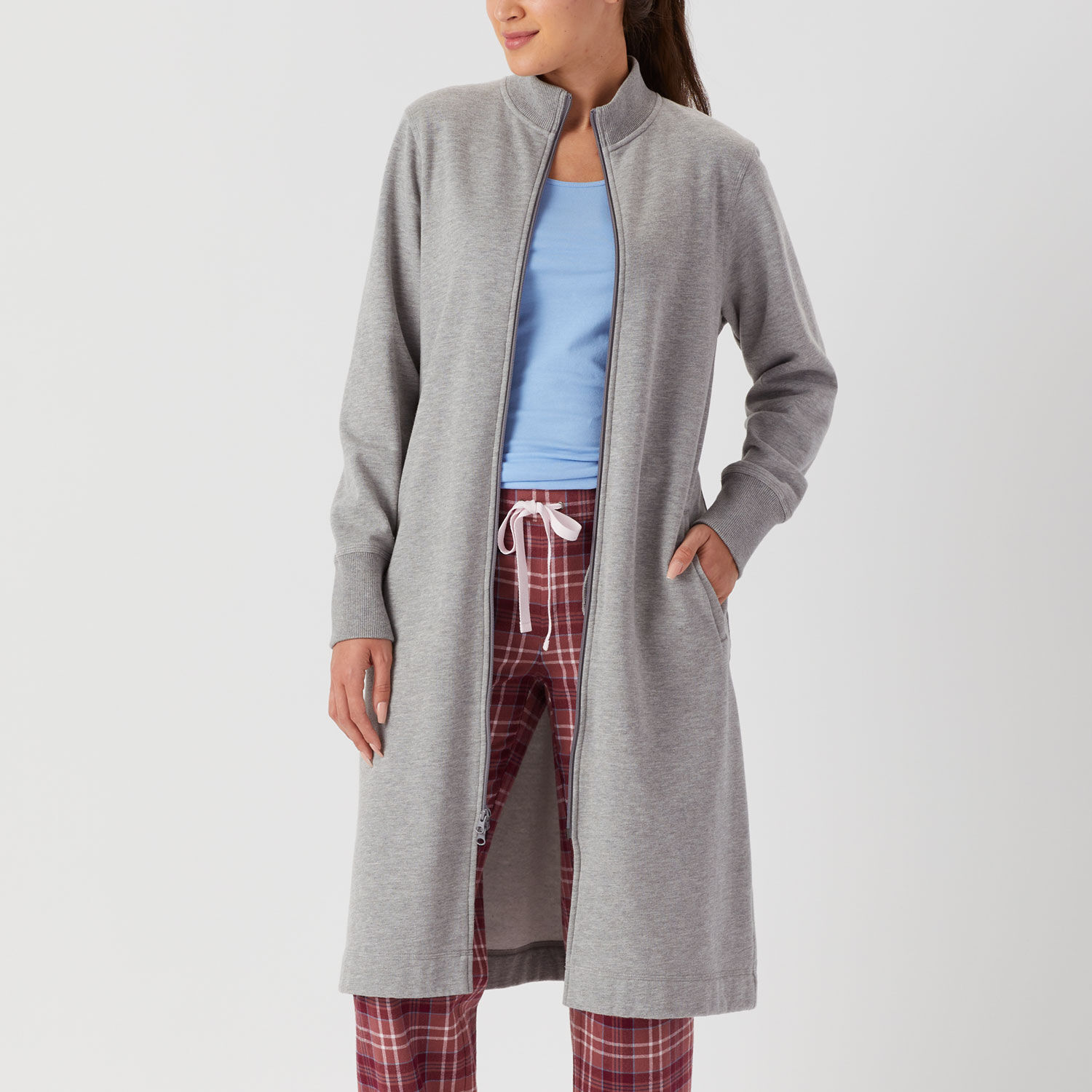 Women's Souped-Up Fleece Zip Up Robe