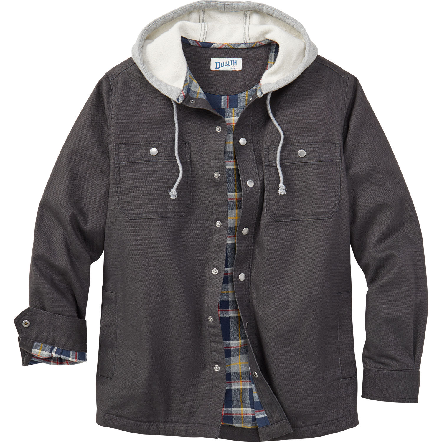 Men's Fire Hose Flannel-Lined Hooded Limber Jac