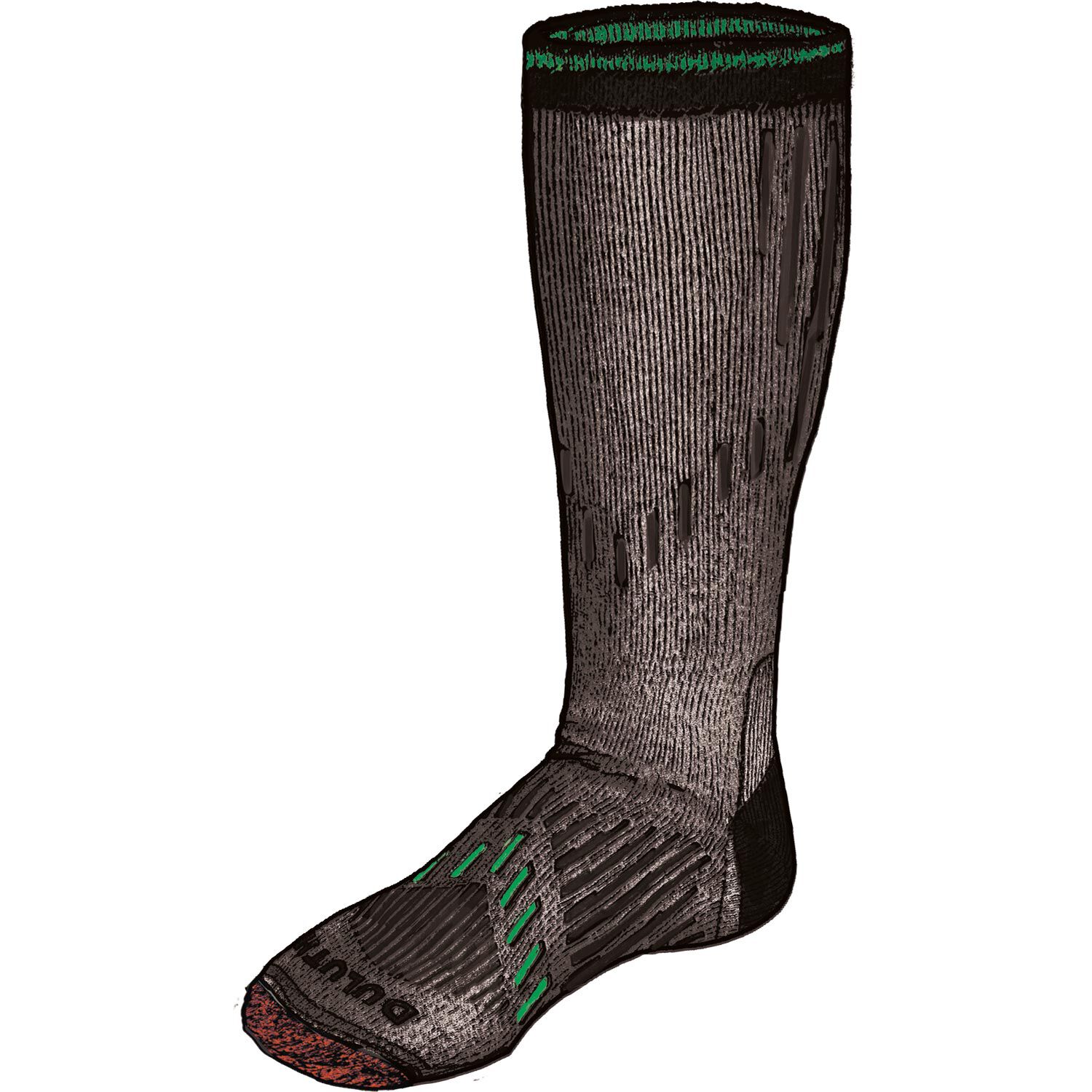 Men's 7-Year Midweight Performance Over-the-Calf Socks