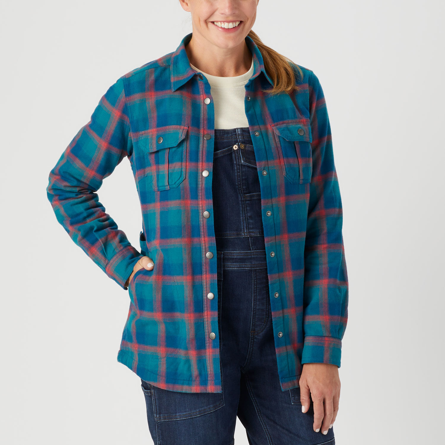 Women's Free Swingin' Lined Flannel Shirt Jac