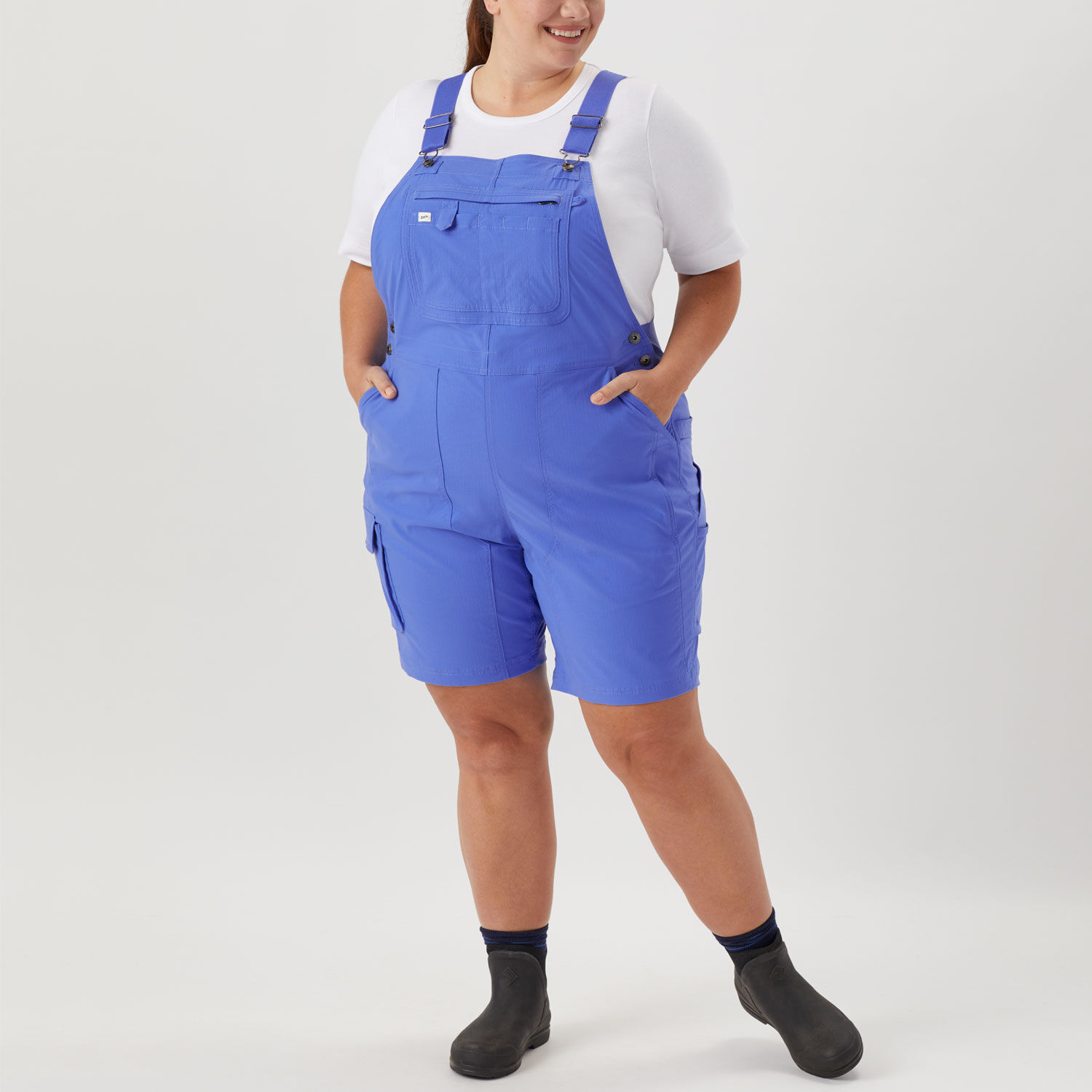 Women's Plus Heirloom Gardening Short Overalls