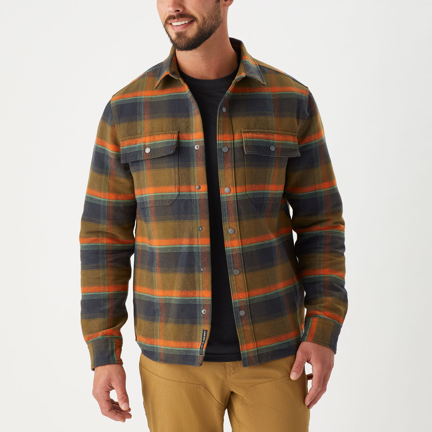 Men's AKHG Crosshaul Standard Fit Flannel Overshirt