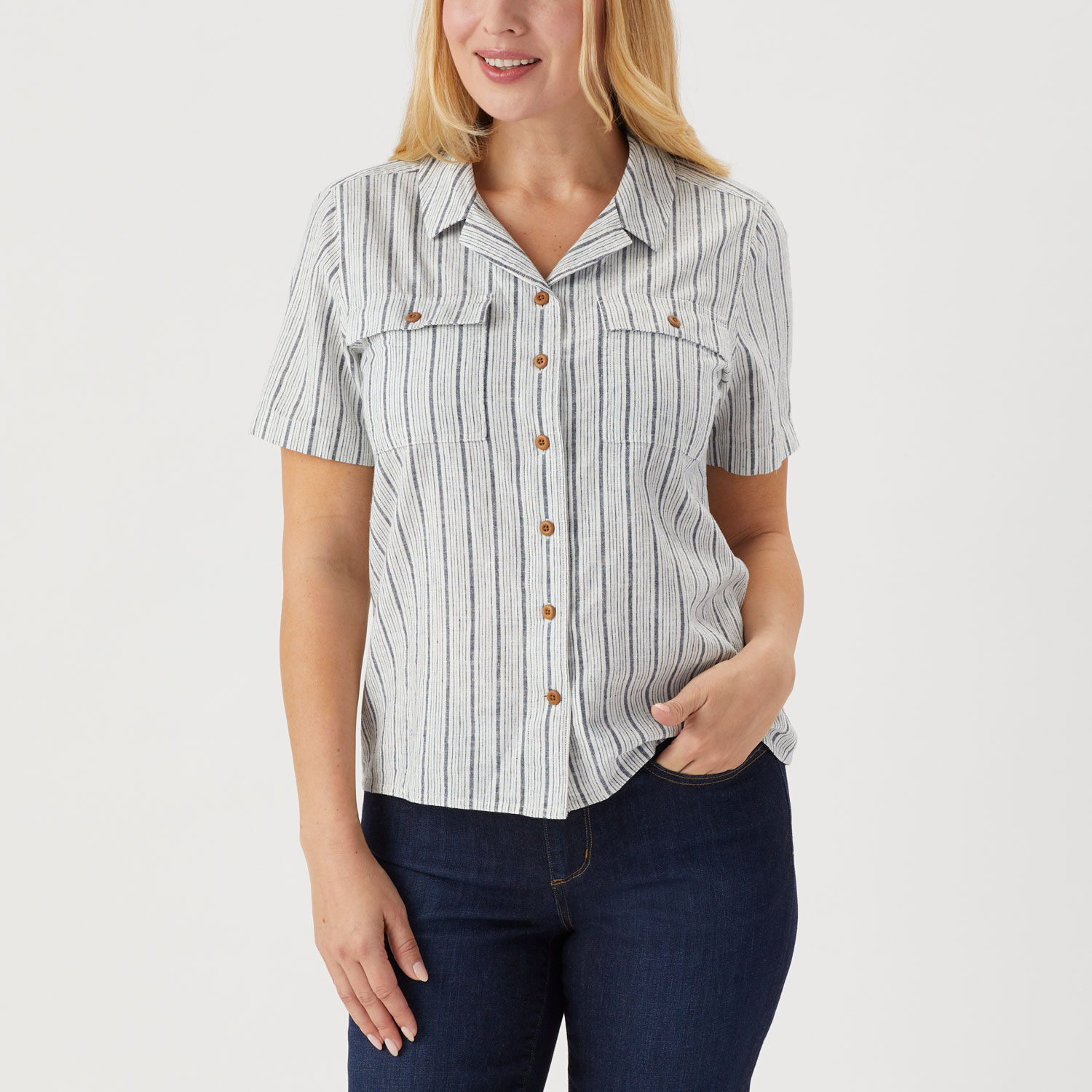 Women's Artisan Hemp Untucked Camp Shirt