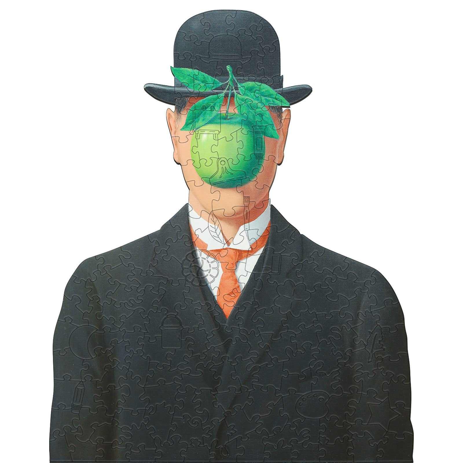 Magritte's Apple Wooden Jigsaw Puzzle