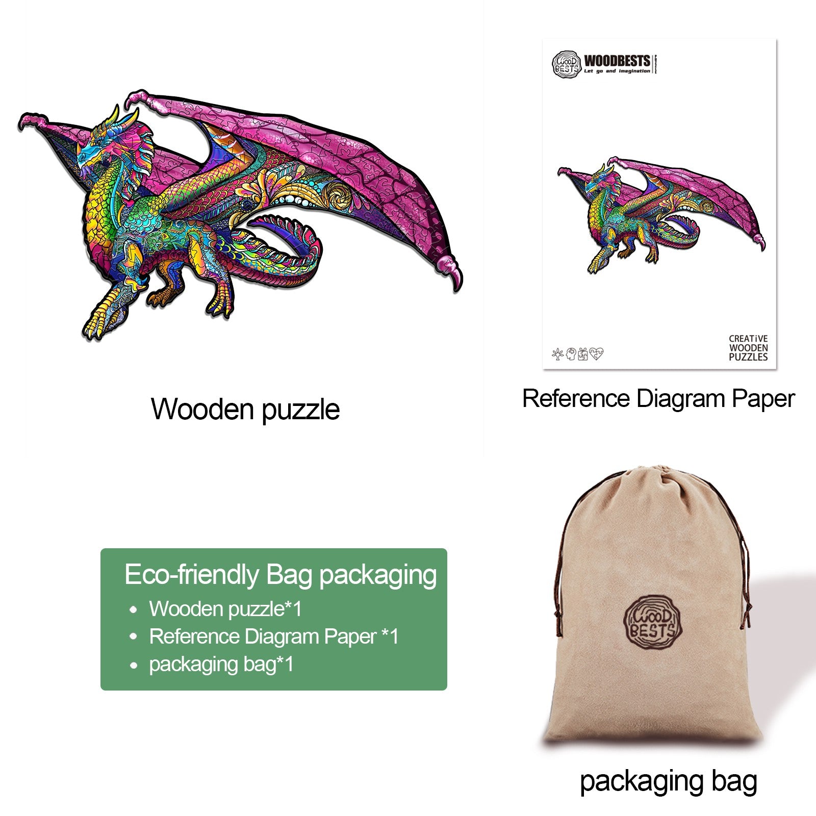 Dream Dragon Wooden Jigsaw Puzzle