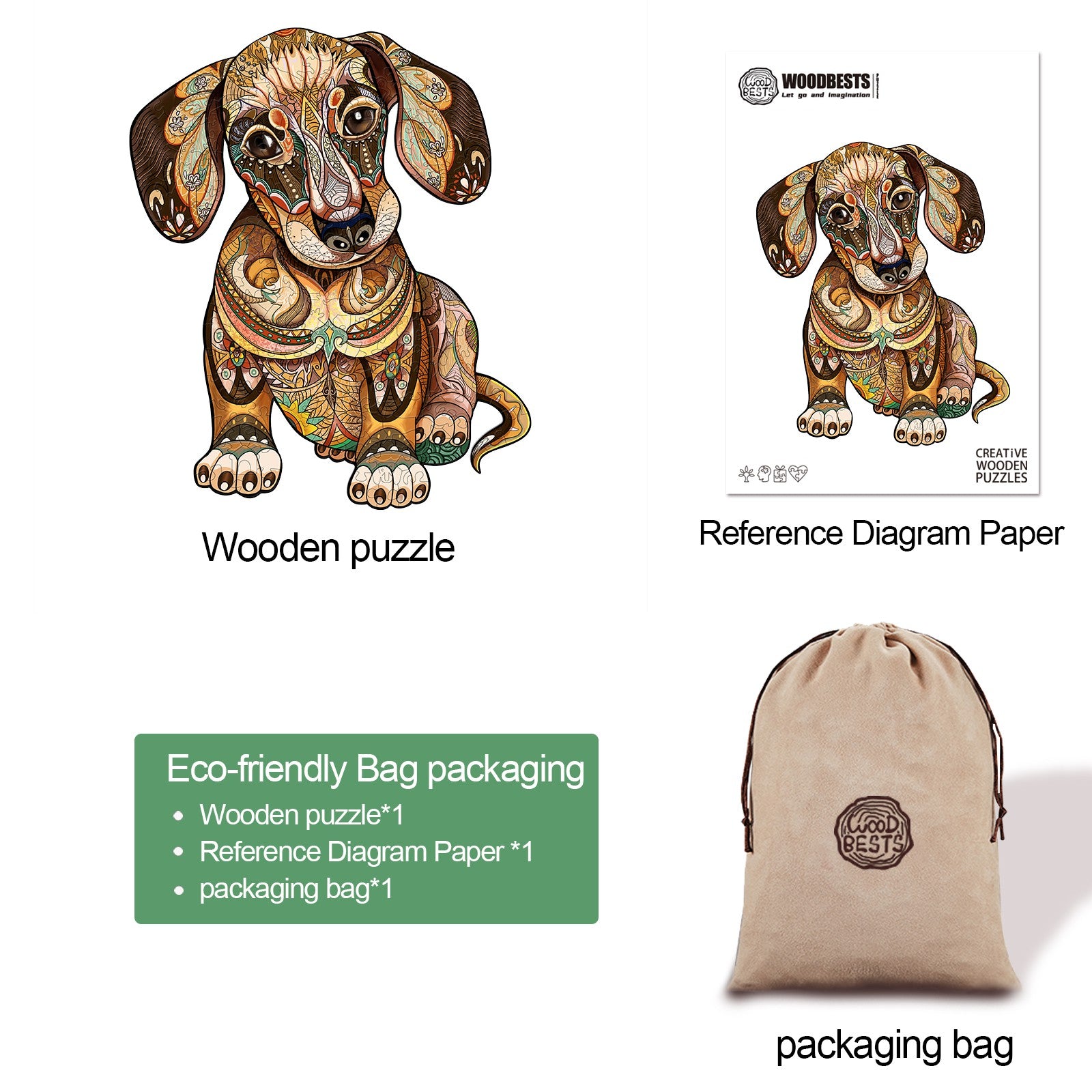 Dachshund Wooden Jigsaw Puzzle