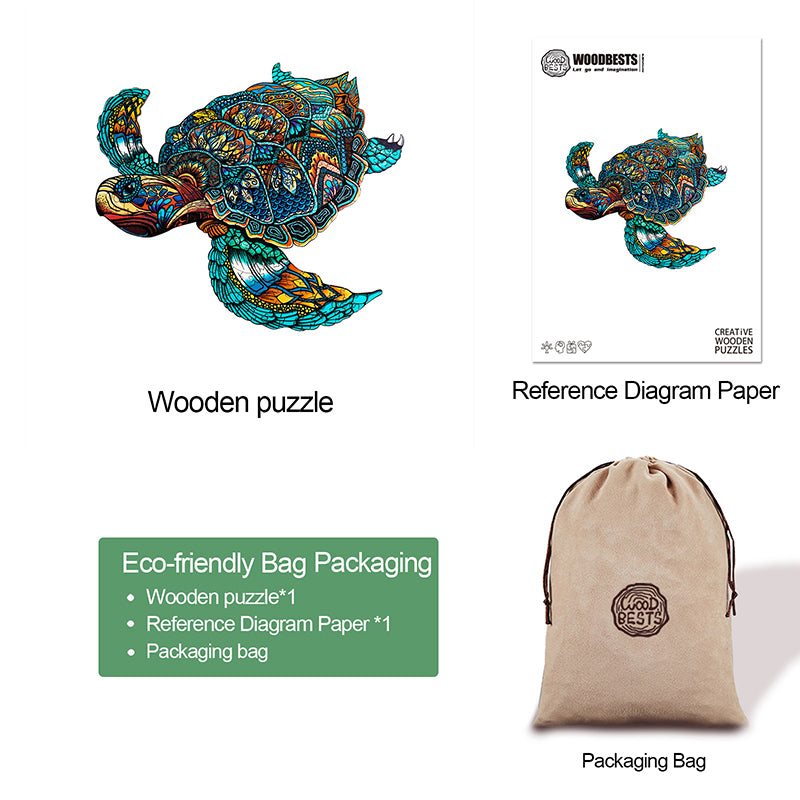 Resolute Turtle Wooden Jigsaw Puzzle