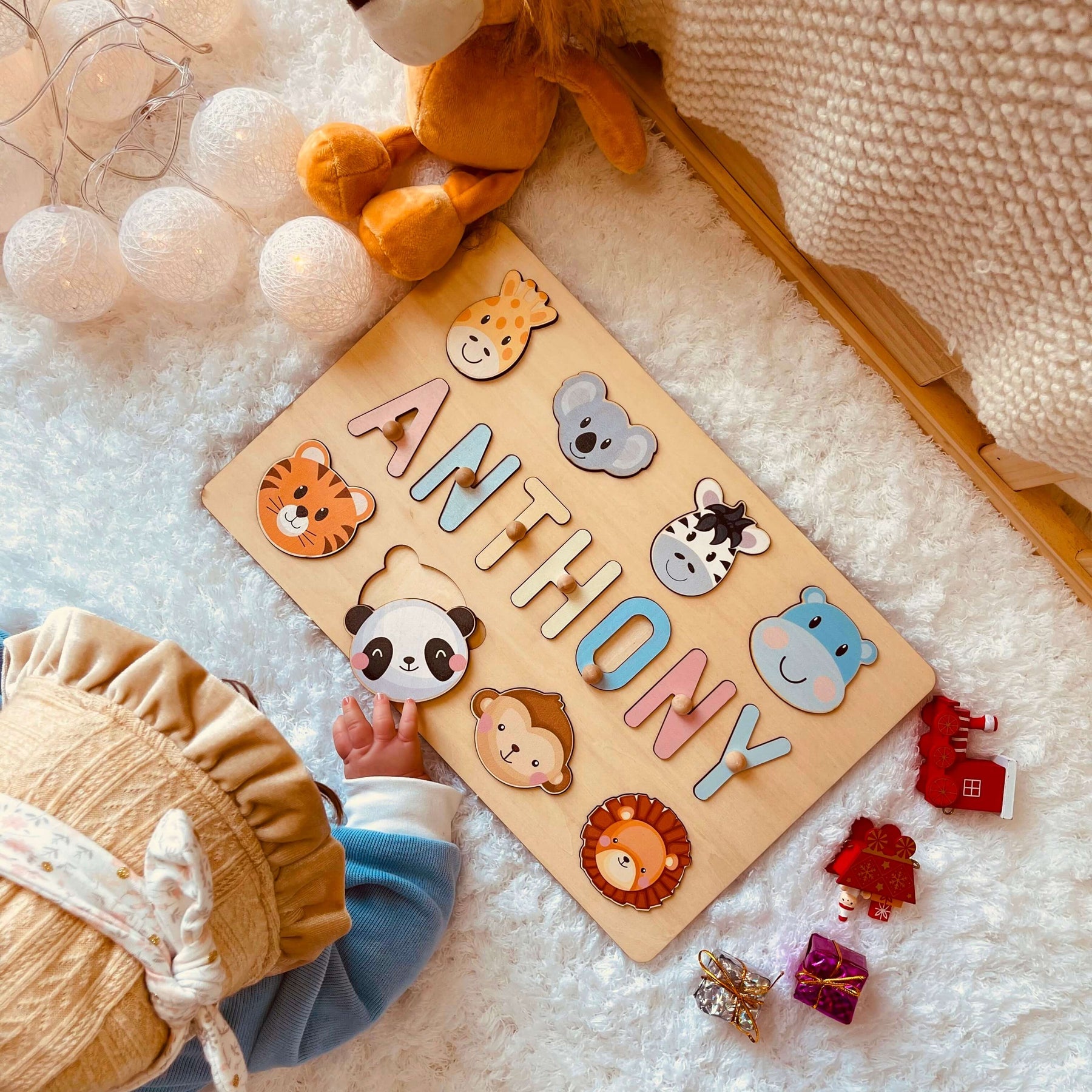 Personalized Wooden Baby Name Puzzle
