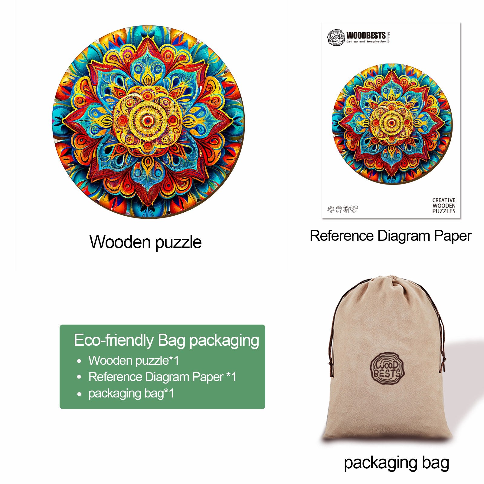 Mandala-7 Wooden Jigsaw Puzzle