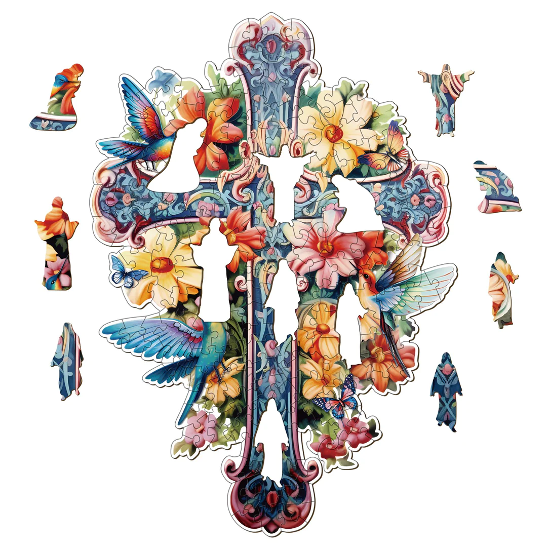 blessing cross-1 Wooden Jigsaw Puzzle