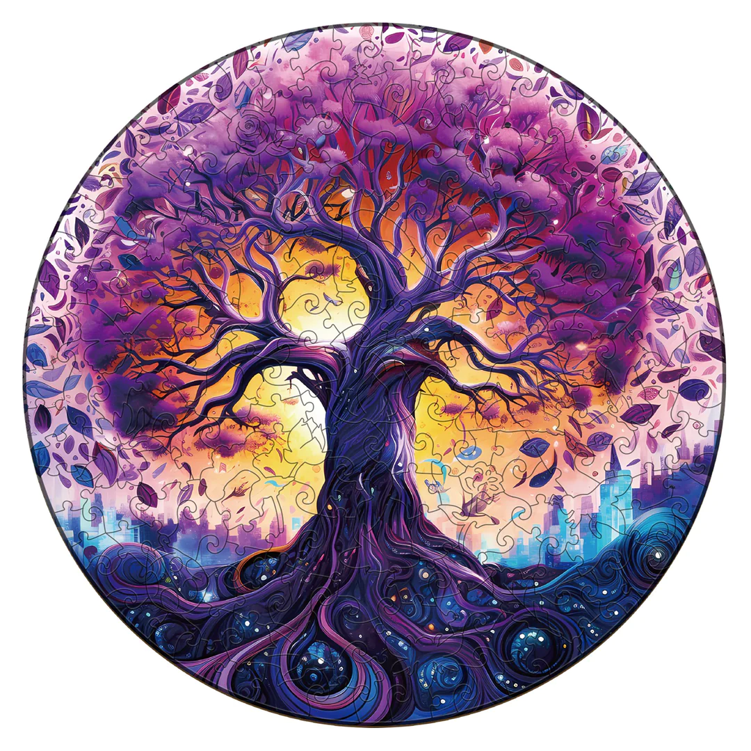 Dreamy Tree of Life Wooden Jigsaw Puzzle