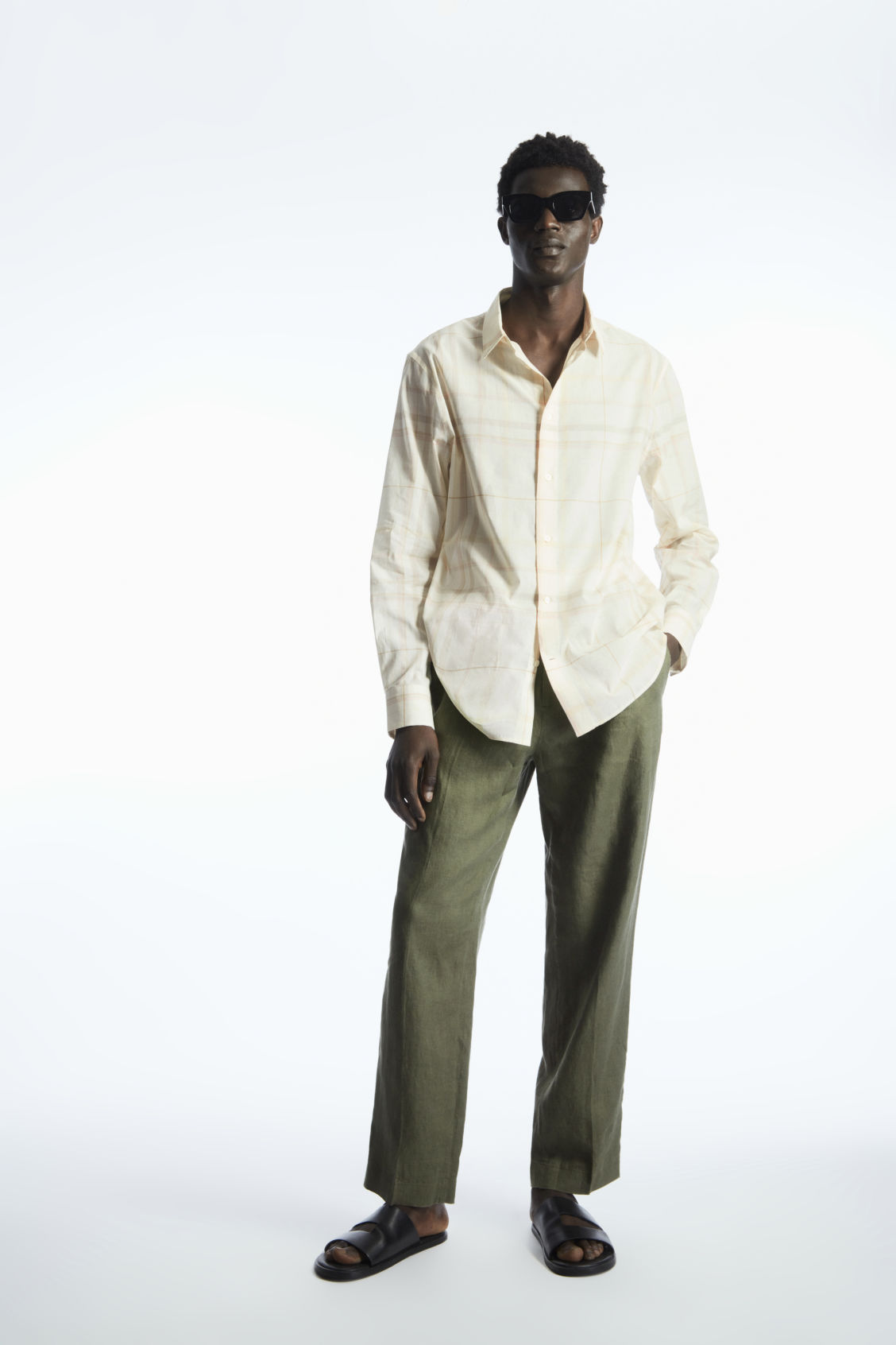 WINDOWPANE-CHECKED SHIRT