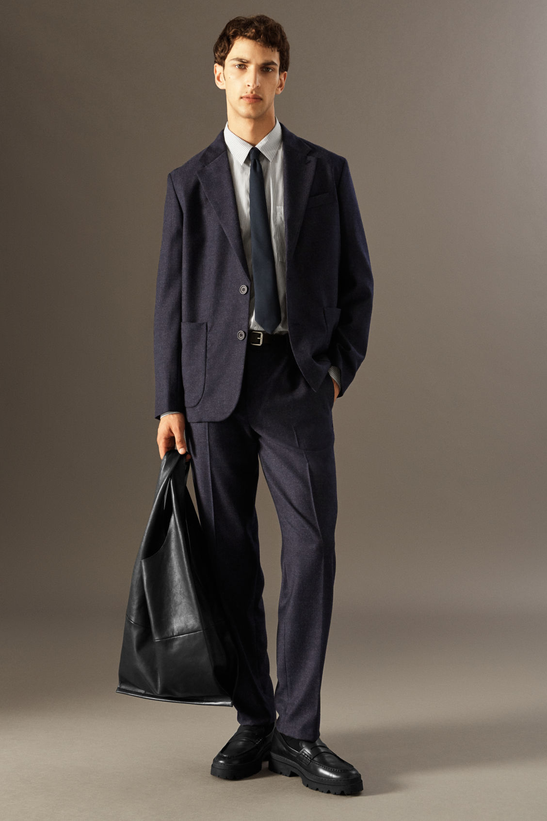 WOOL-FLANNEL TROUSERS - STRAIGHT