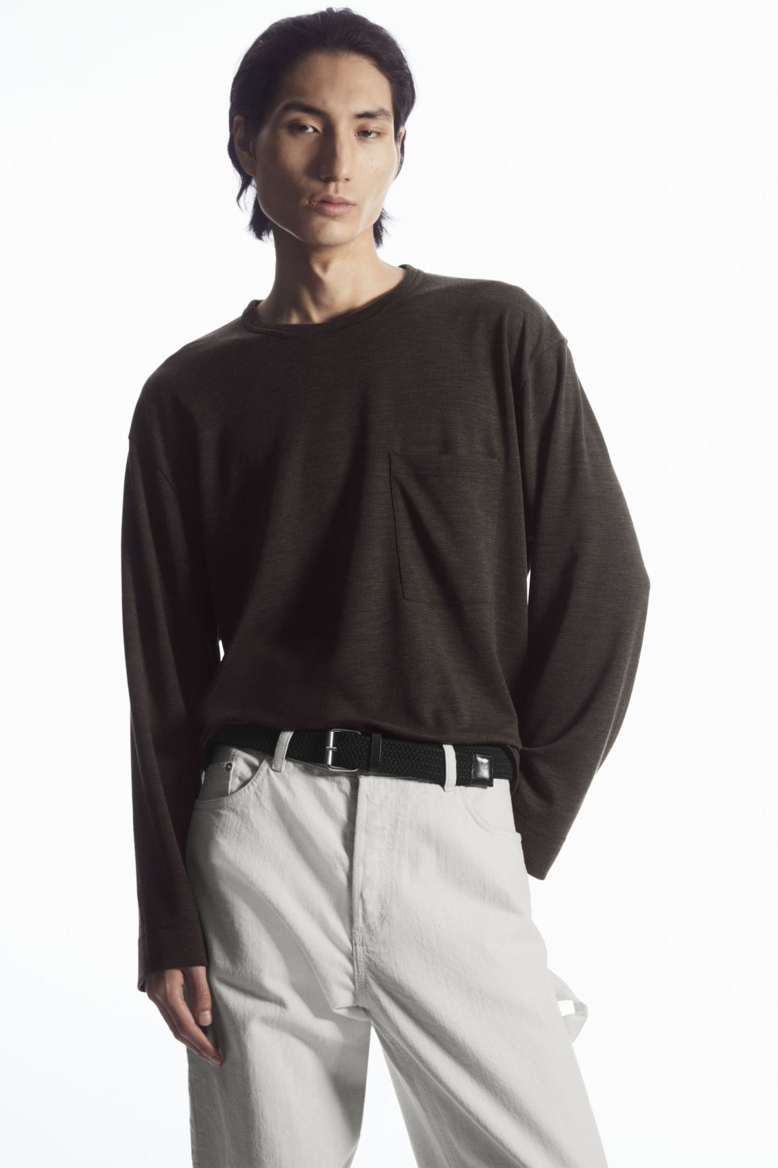 WOOL-BLEND LONG-SLEEVED T-SHIRT