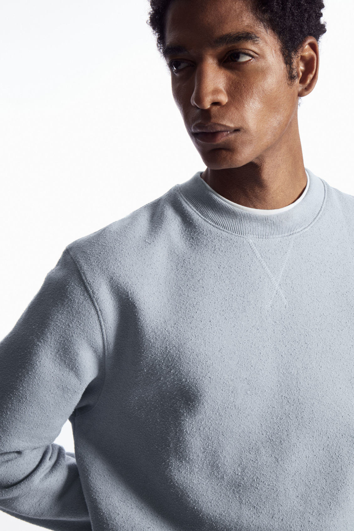 TEXTURED-JERSEY SWEATSHIRT