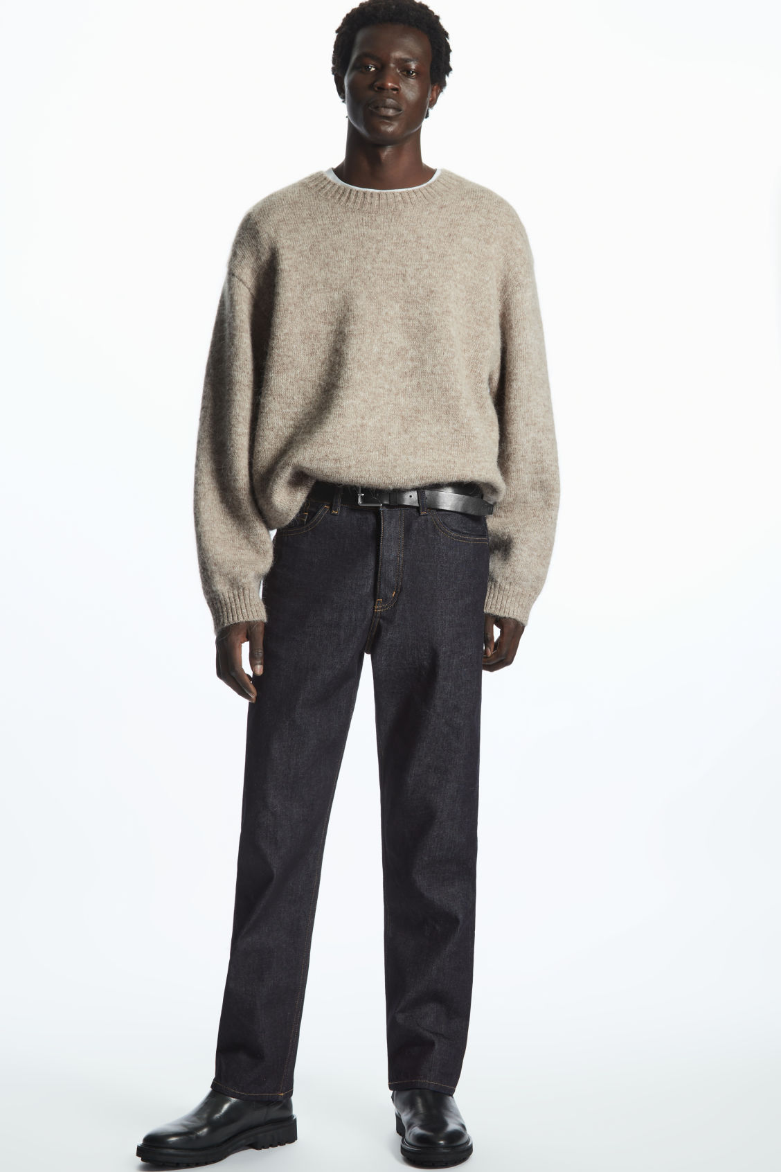 REGULAR-FIT STRAIGHT-LEG SELVEDGE JEANS