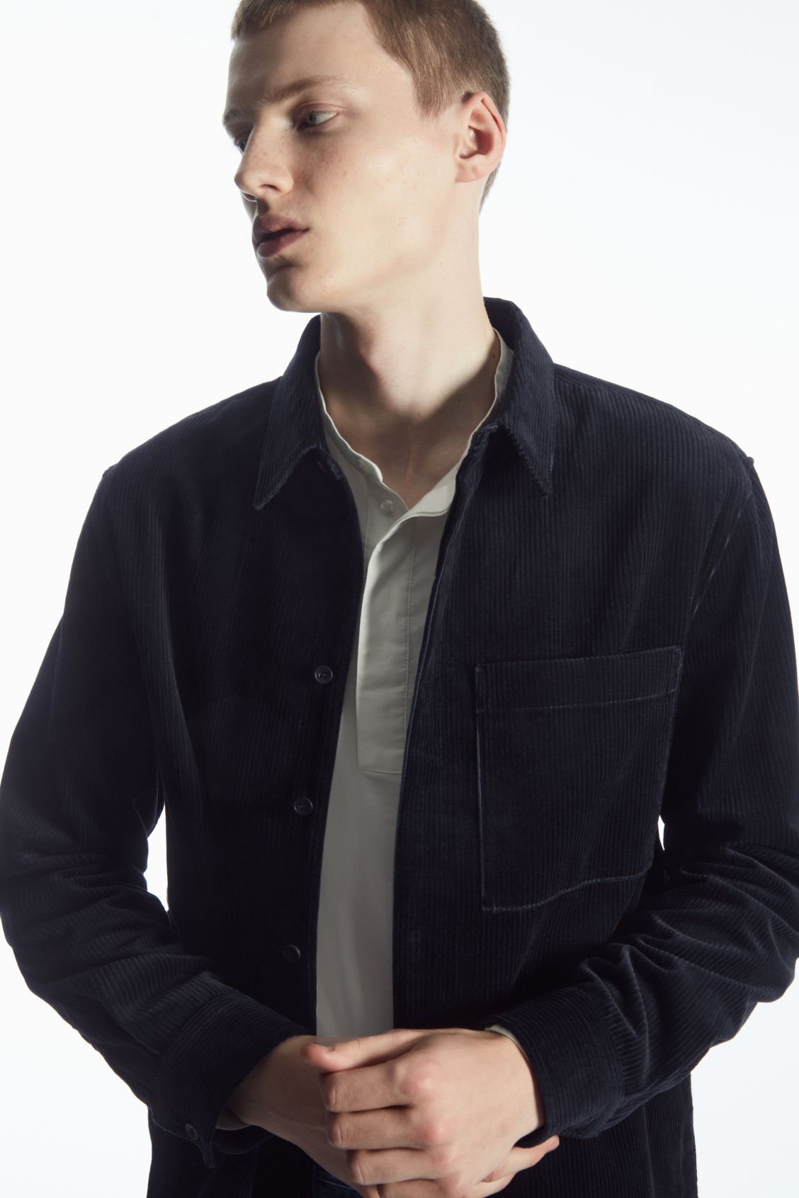 UTILITY-STYLE CORDUROY OVERSHIRT