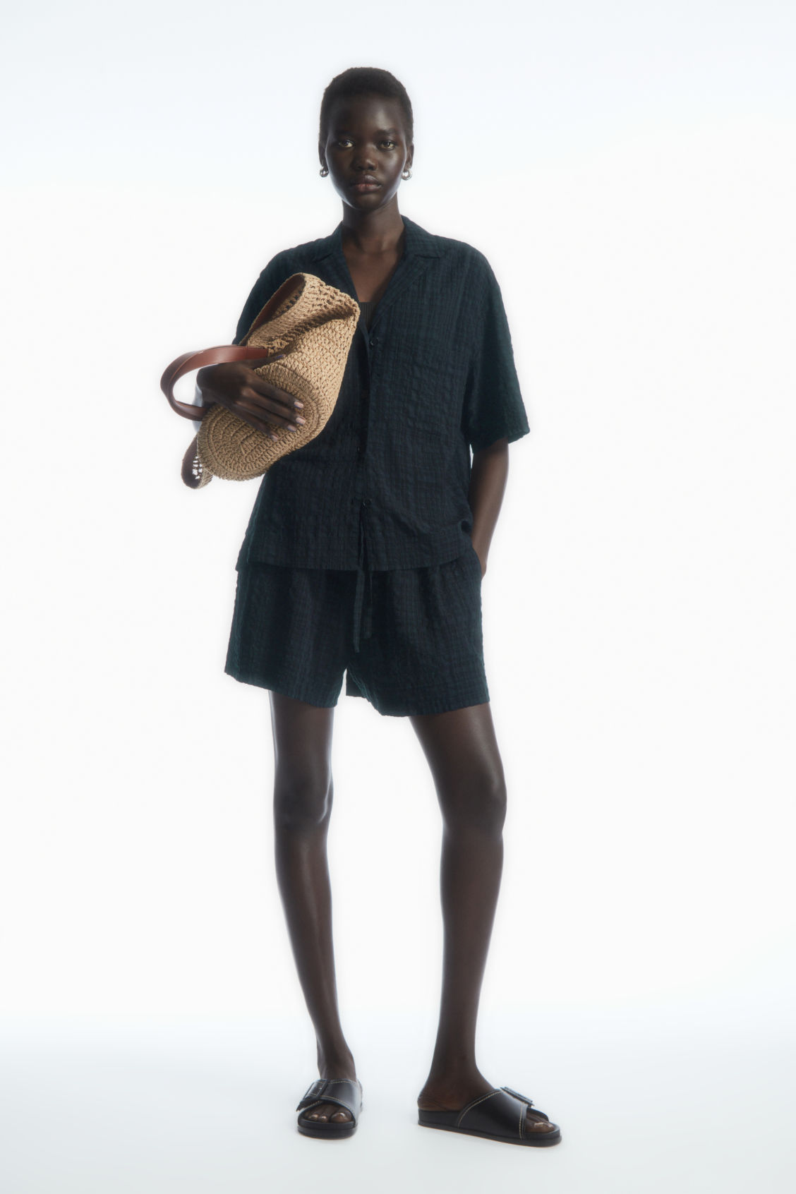 SEERSUCKER DRAWSTRING SHORTS