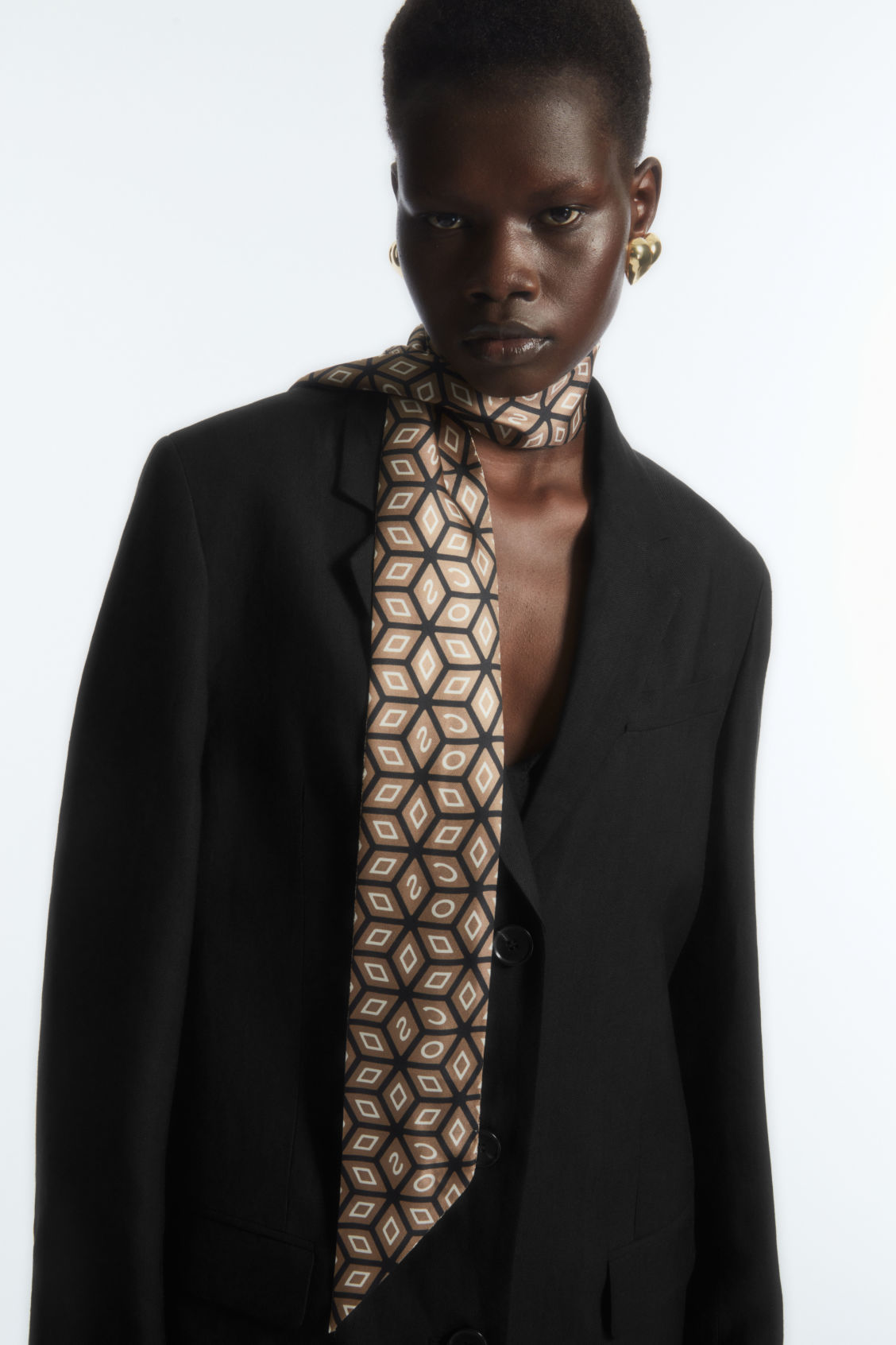 PRINTED PURE SILK SCARF