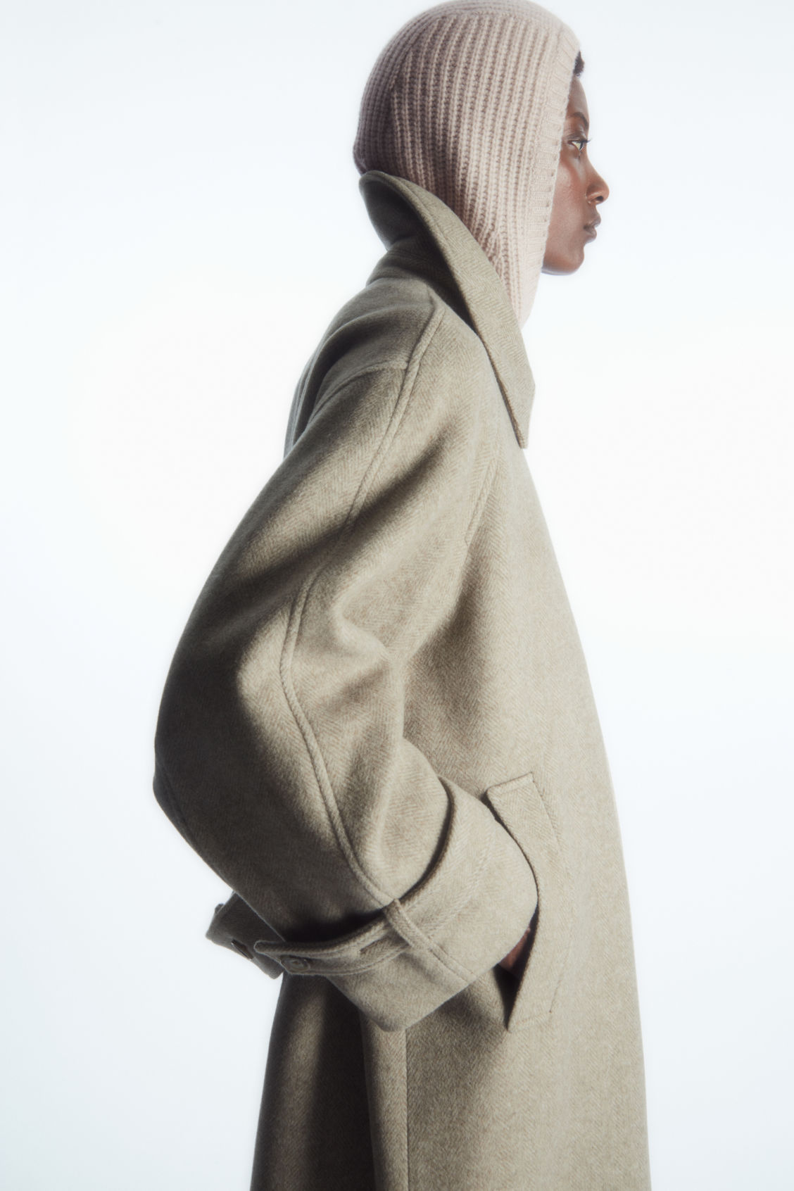 RIBBED PURE CASHMERE BALACLAVA