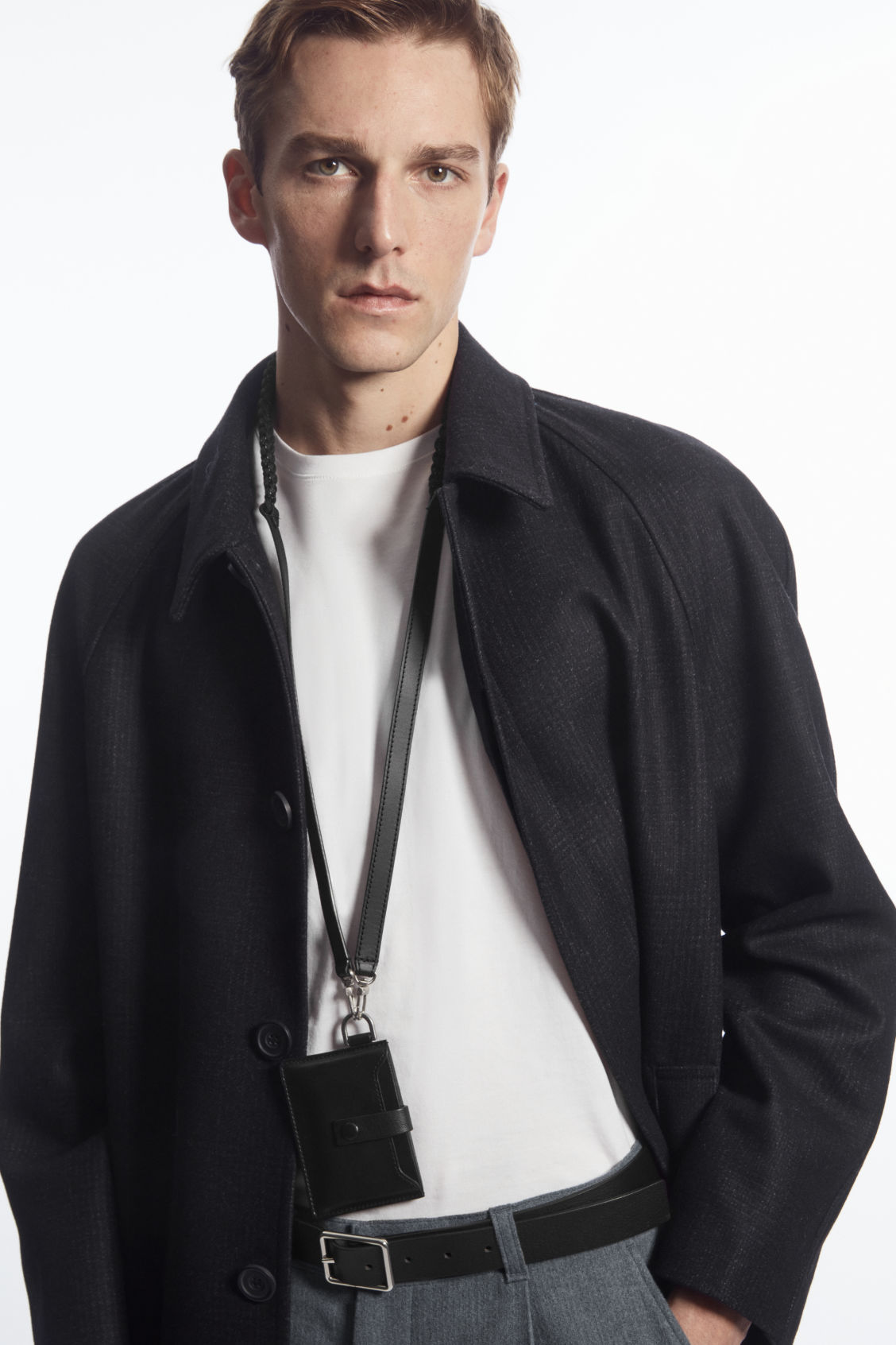 LEATHER LANYARD CARDHOLDER