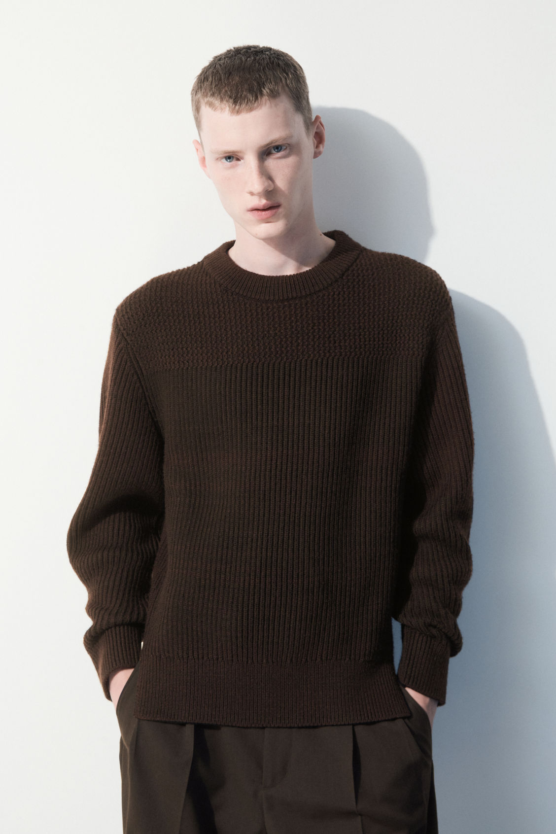 THE PANELLED WOOL JUMPER