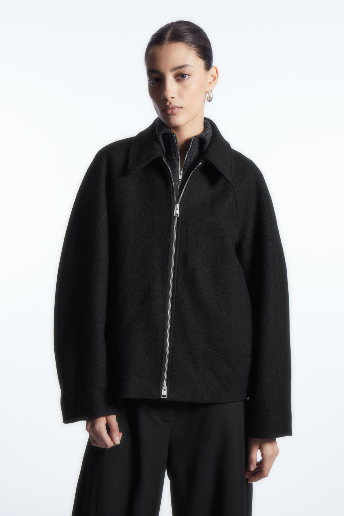 OVERSIZED BOILED-WOOL JACKET