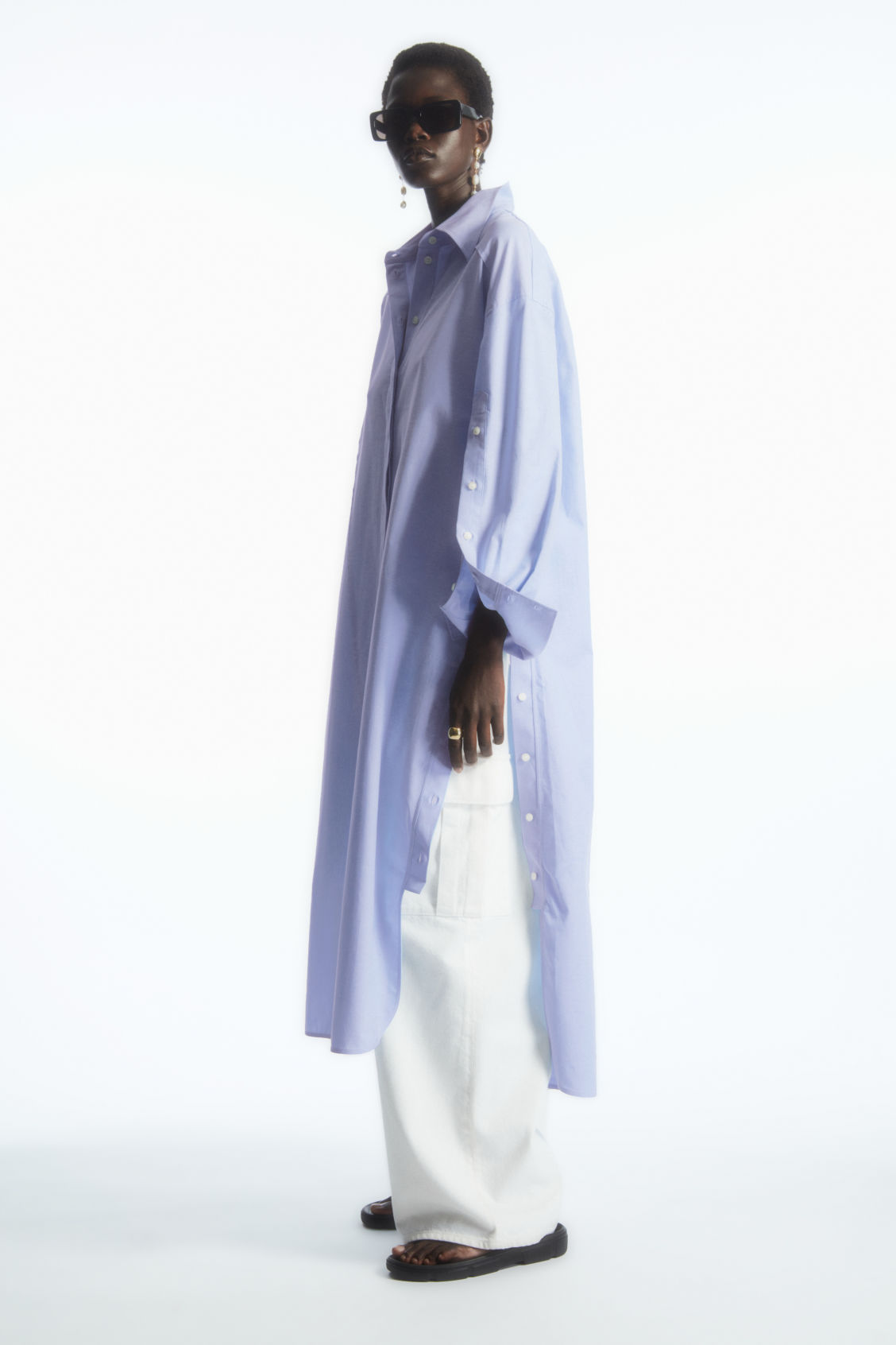 OVERSIZED DECONSTRUCTED SHIRT DRESS