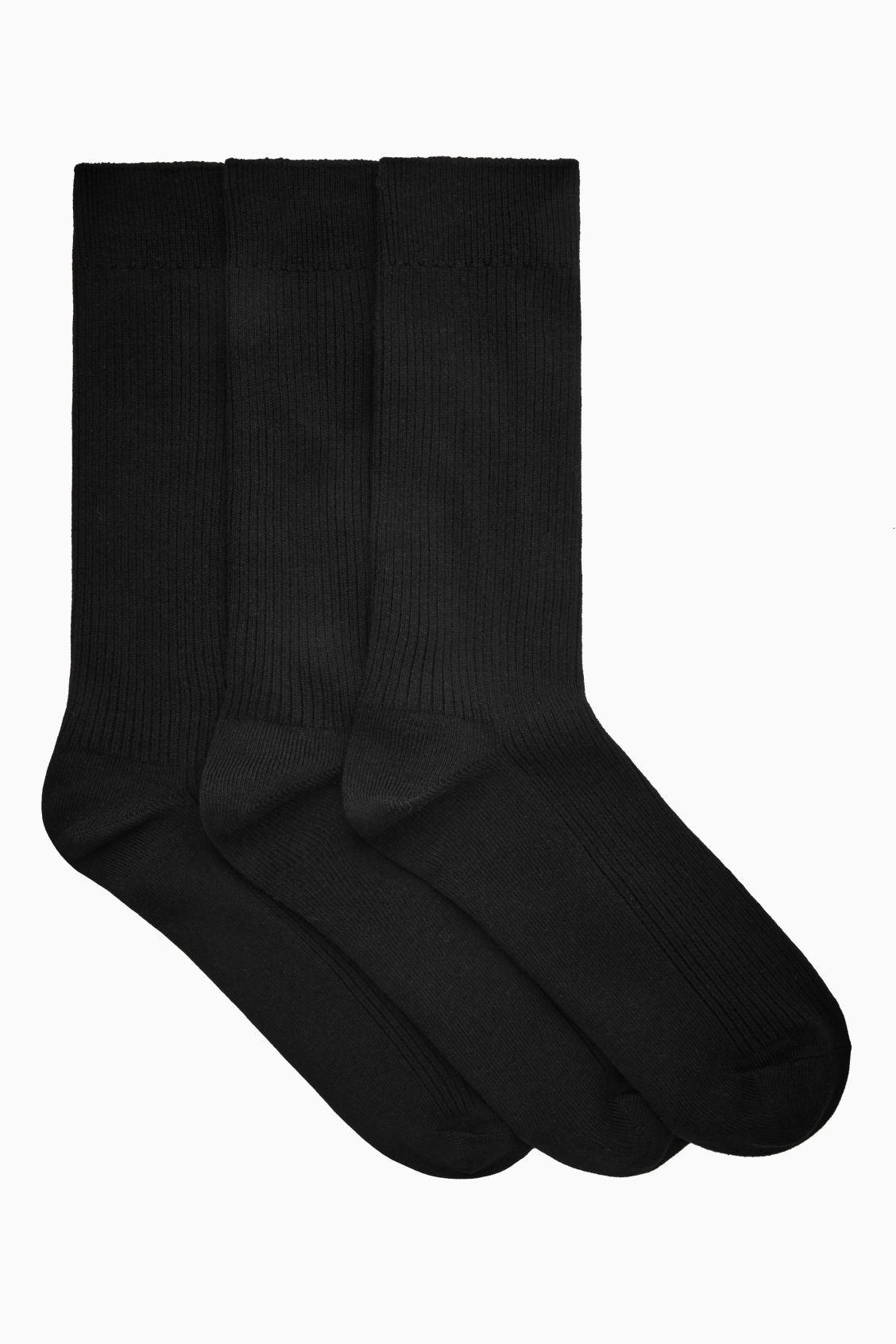 3-PACK RIBBED SOCKS