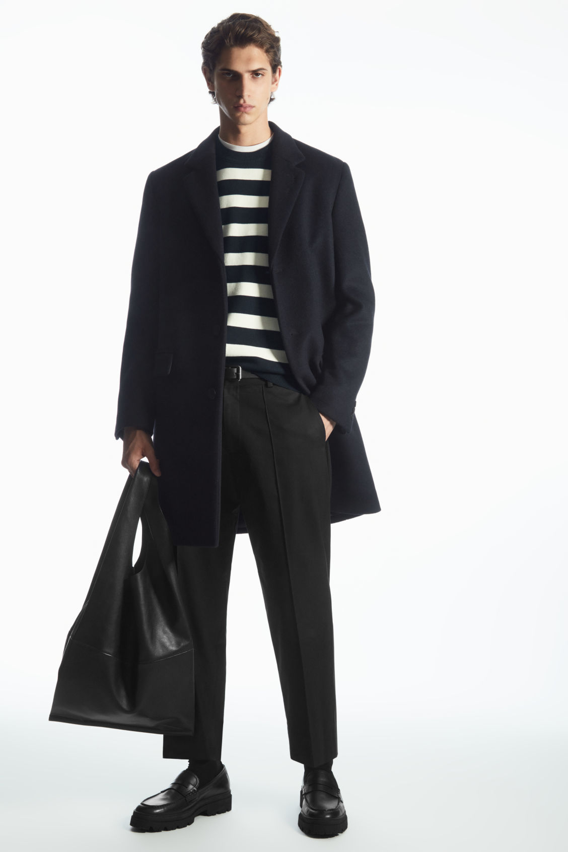REGULAR-FIT WOOL-BLEND COAT
