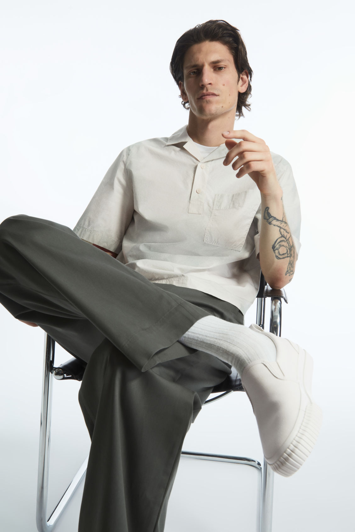 CANVAS SLIP-ON TRAINERS