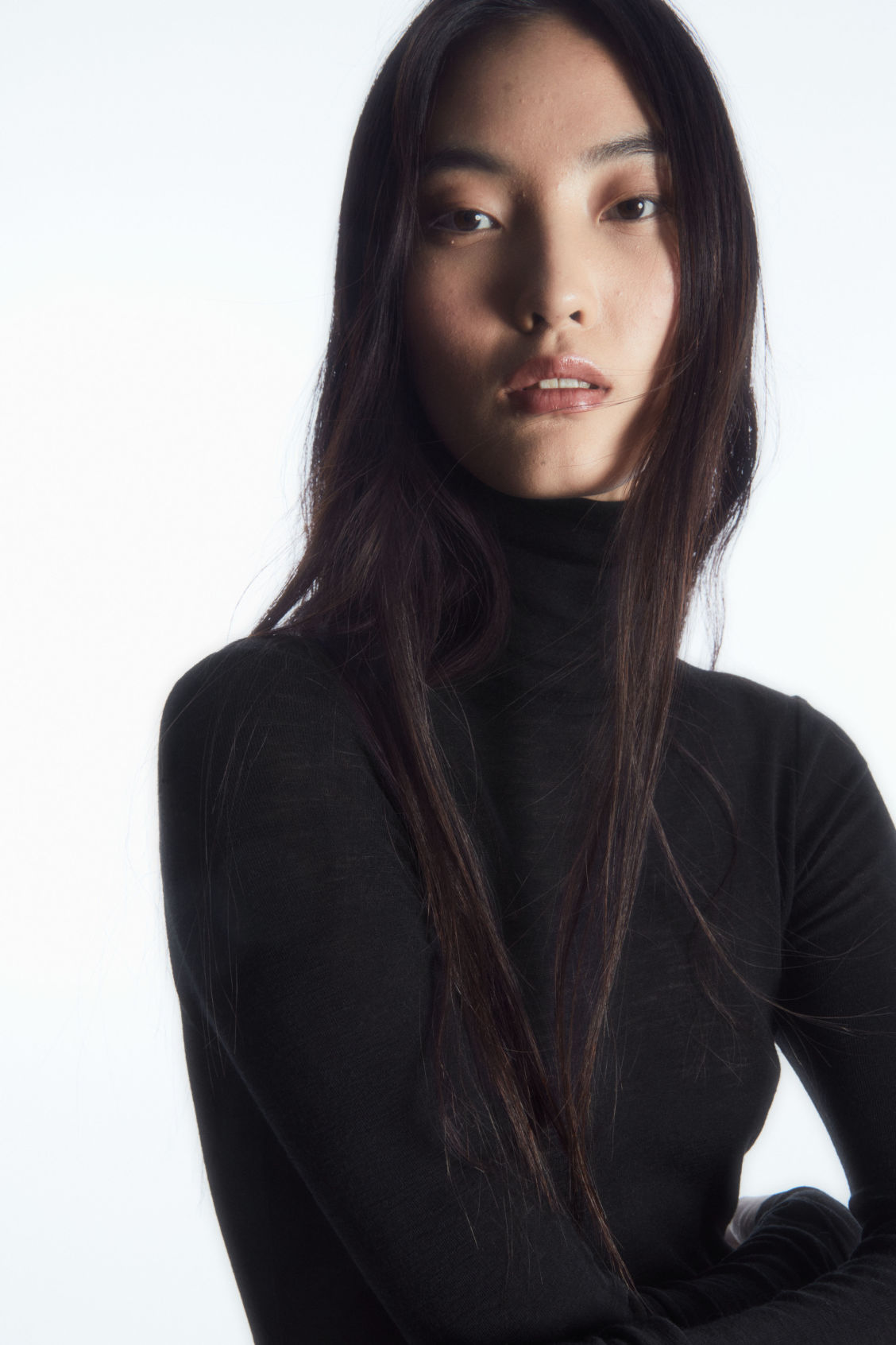 MERINO WOOL TURTLENECK TOP