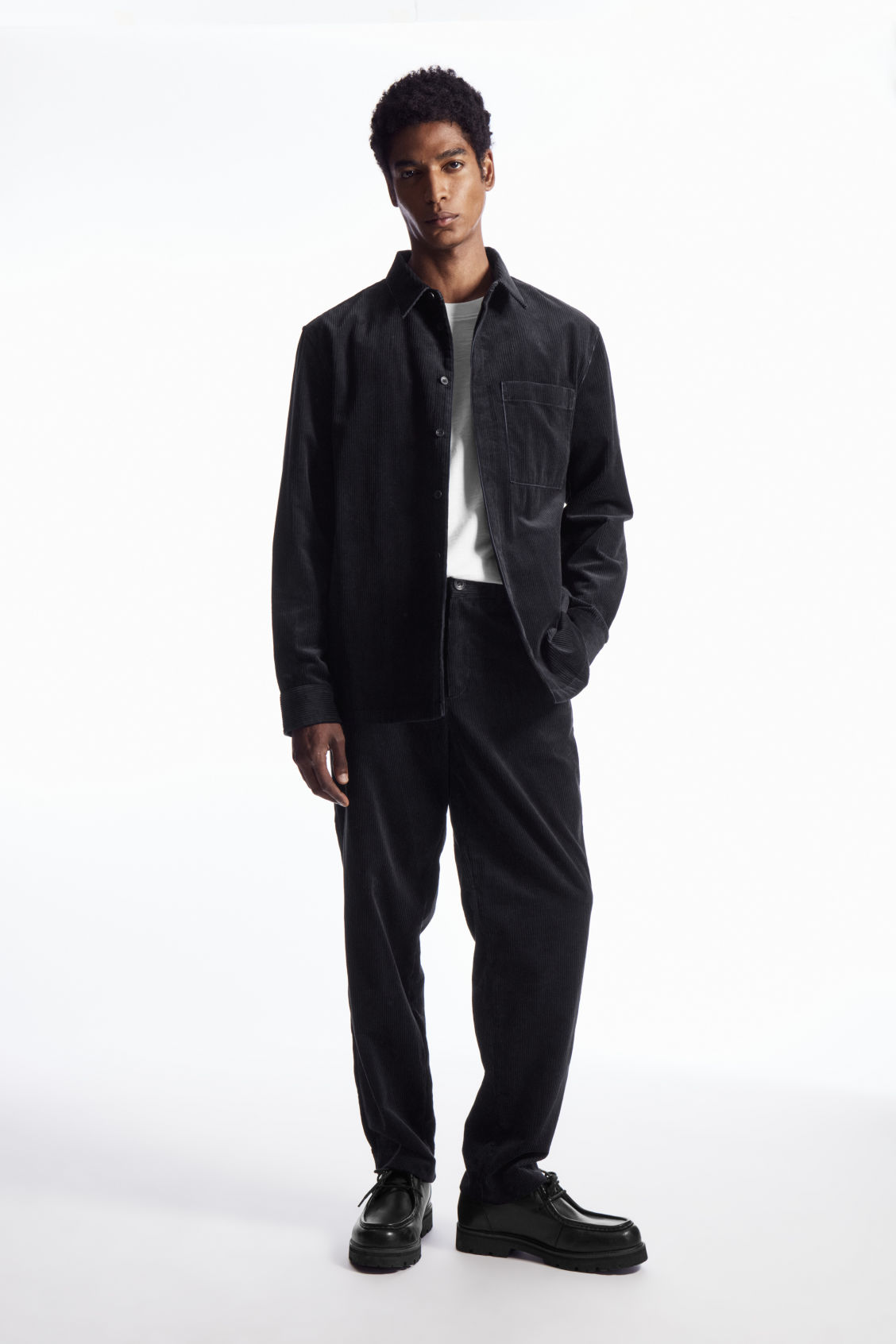 STRAIGHT-LEG CORDUROY CHINOS