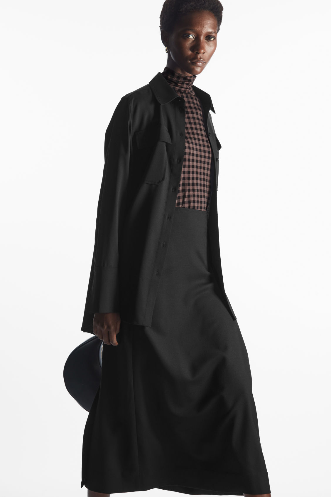 PRINTED HIGH-NECK TOP