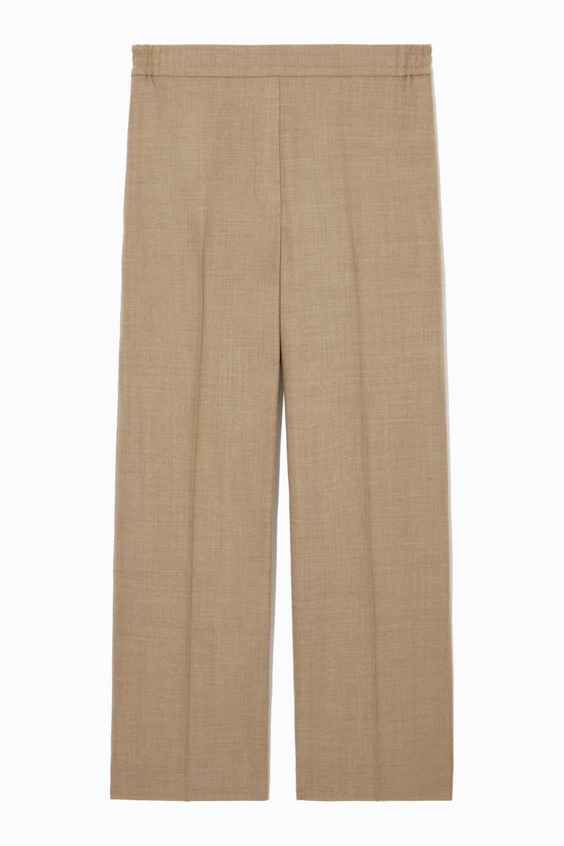 REGULAR-FIT WOOL-FLANNEL TROUSERS