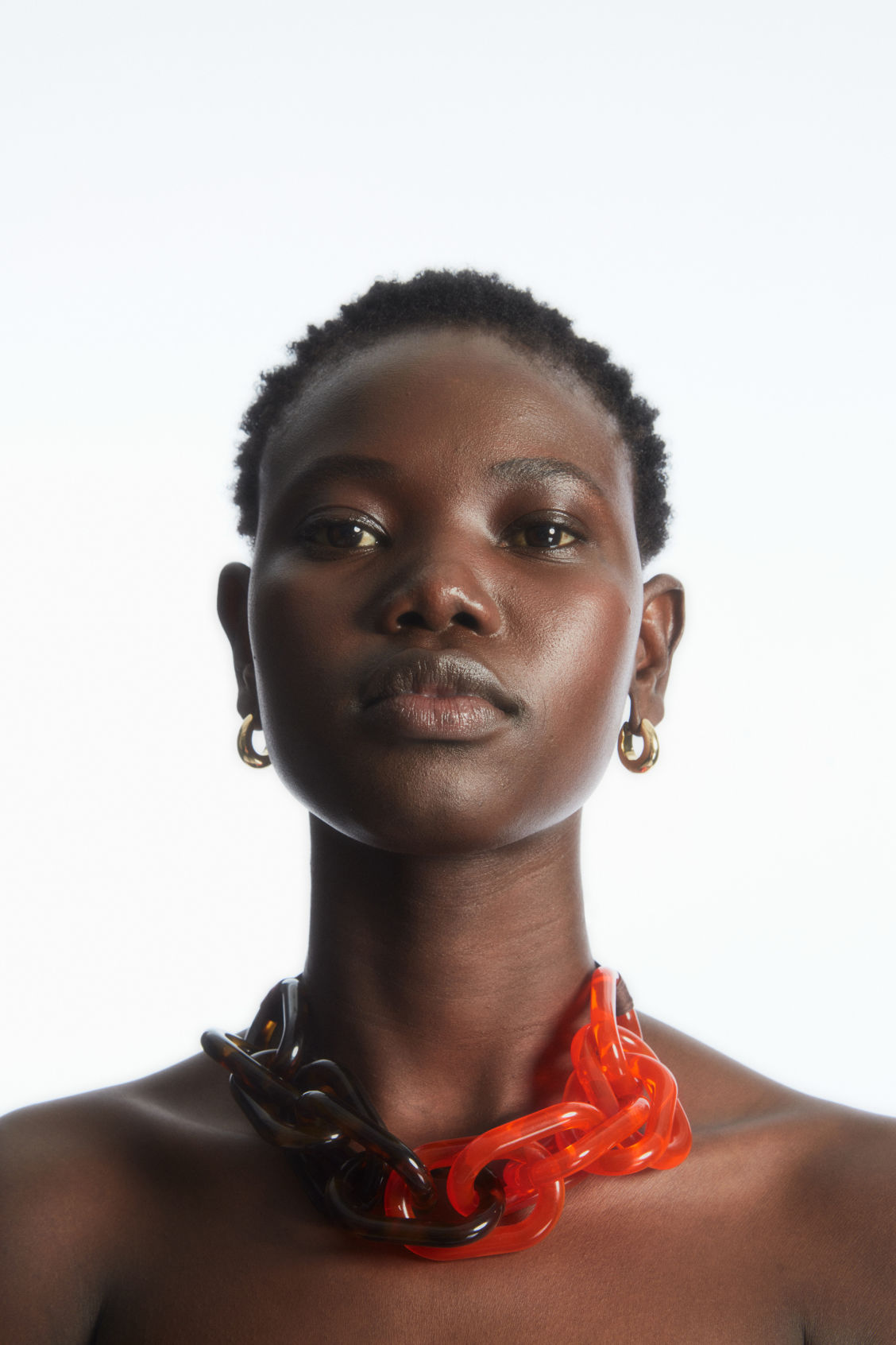 OVERSIZED-LINK GROSGRAIN RIBBON Necklace