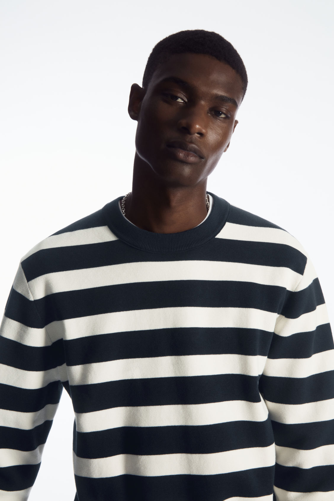 STRIPED KNITTED JUMPER