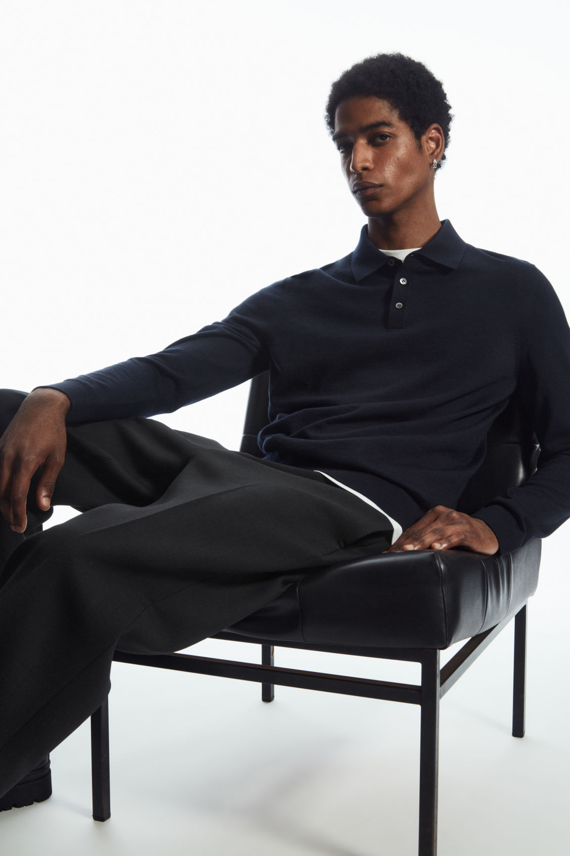 MERINO WOOL POLO SHIRT