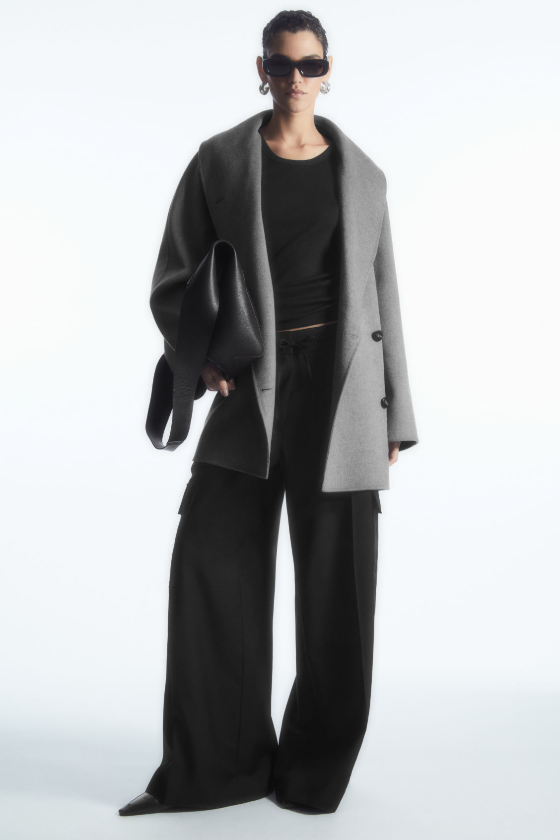 OVERSIZED SHAWL-COLLAR WOOL JACKET