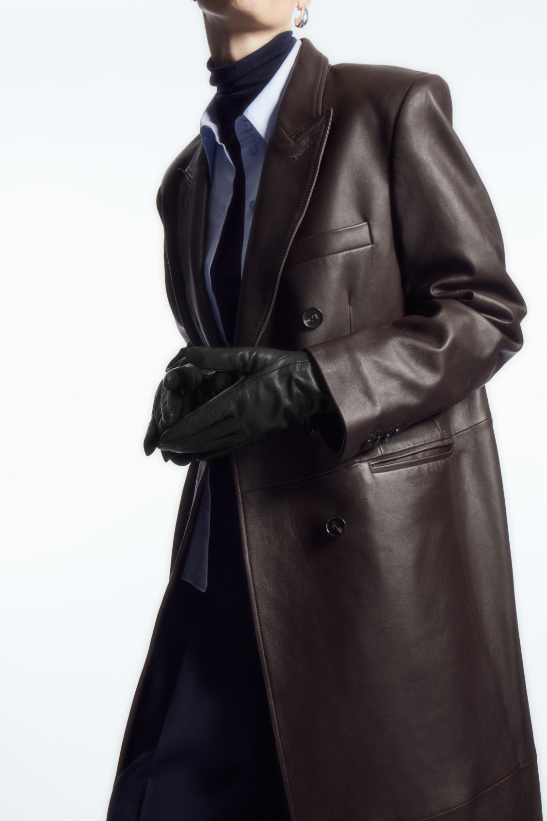 CASHMERE-LINED LEATHER GLOVES