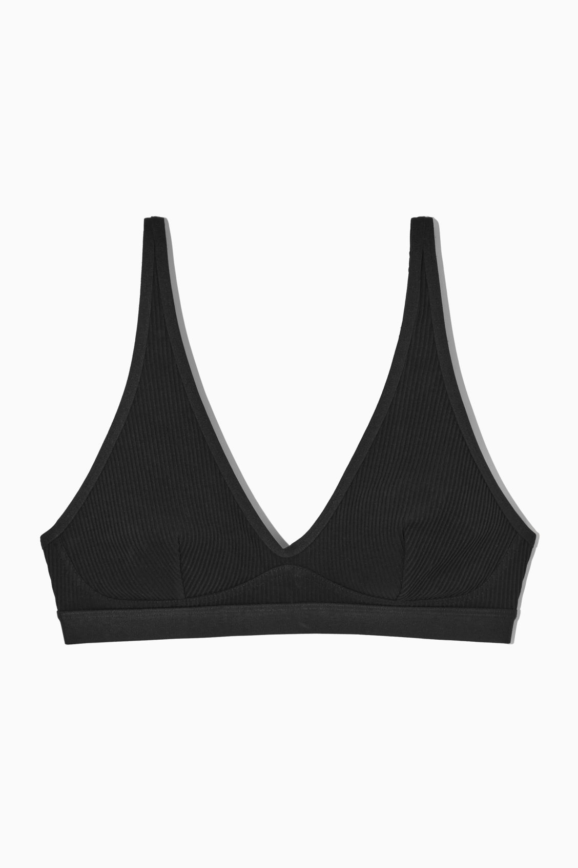 CONTOURING RIBBED TRIANGLE BRA