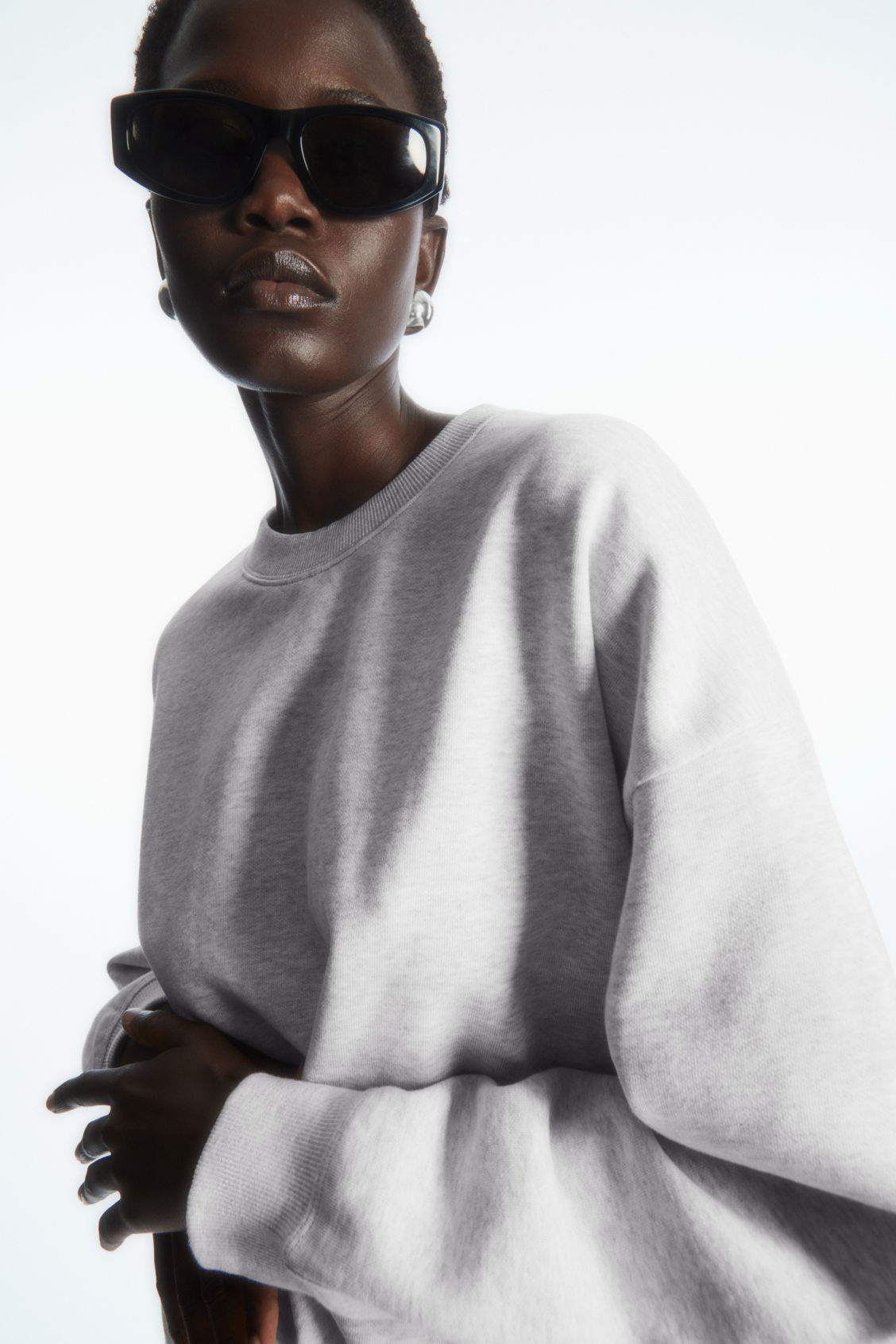 OVERSIZED FLEECE-BACK SWEATSHIRT